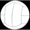 VOLLEYBALL PIN WHITE VOLLEYBALL PIN